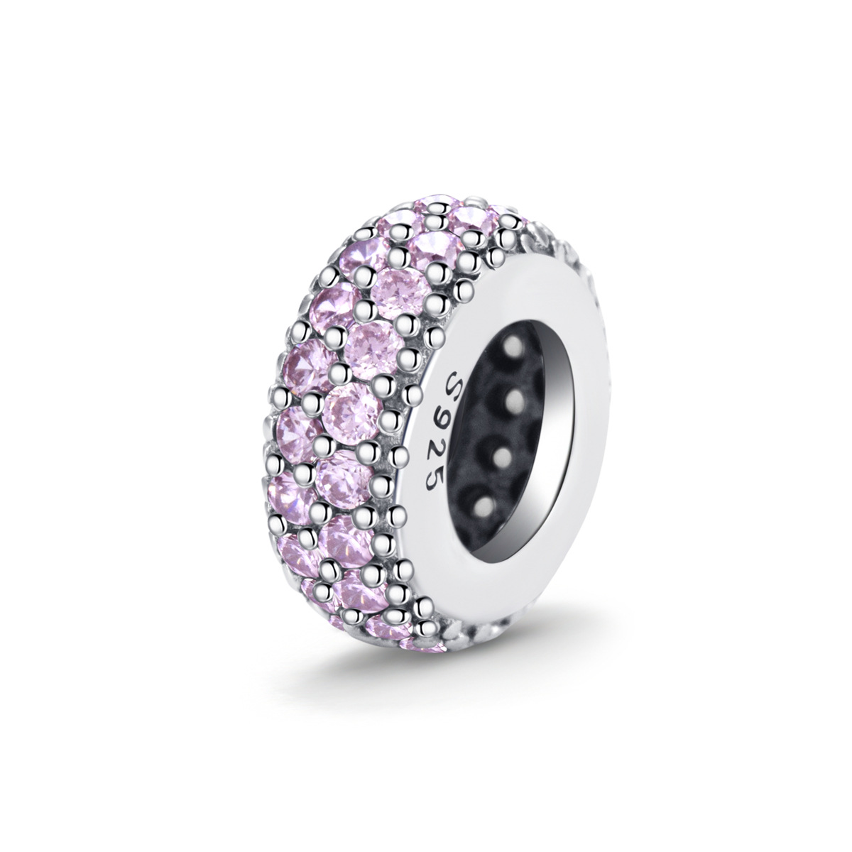 S925 Sterling Silver Beaded DIY Pendant Colored Beads - Image 4