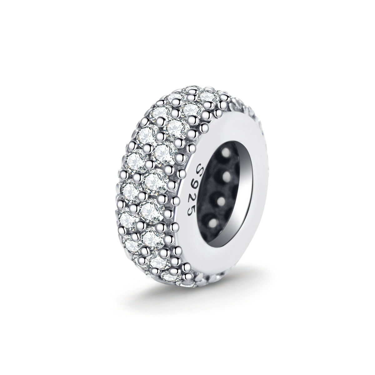 S925 Sterling Silver Beaded DIY Pendant Colored Beads - Image 3