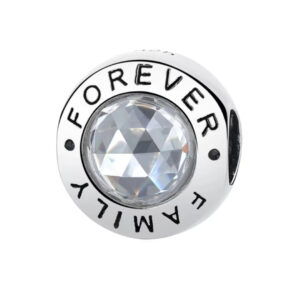 S925 sterling silver beaded DIY pendant set with round zircon