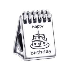 S925 sterling silver beaded DIY pendant desk calendar