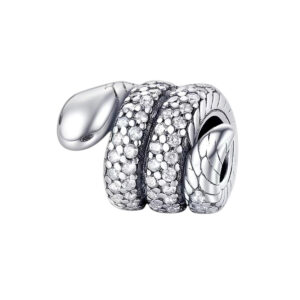 S925 Sterling Silver Beaded DIY Pendant Snake