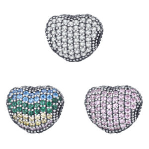 S925 sterling silver beaded DIY pendant with a buckle