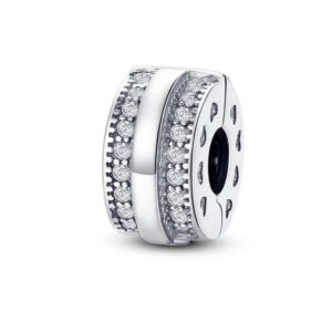 S925 sterling silver beaded DIY pendant fixing buckle