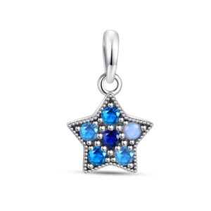 S925 Sterling Silver Beaded DIY Pendant Heart of the Ocean