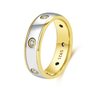 S925 sterling silver couple ring