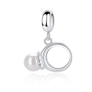 S925 Sterling Silver Beaded DIY Pendant Pearl Ring