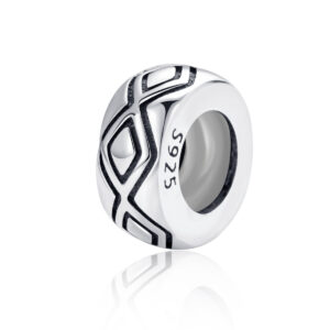 S925 sterling silver beaded DIY pendant anti-slip beads