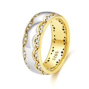 S925 sterling silver couple ring