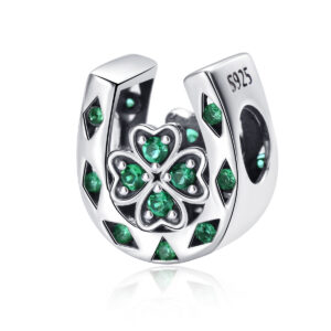 S925 Sterling Silver Beaded DIY Pendant Lucky Flowers