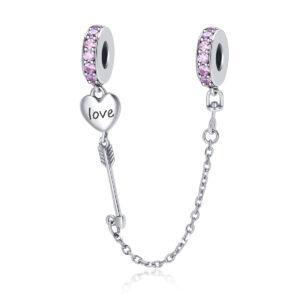 S925 sterling silver beaded DIY pendant buckle safety chain