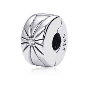 S925 sterling silver beaded DIY pendant with a buckle