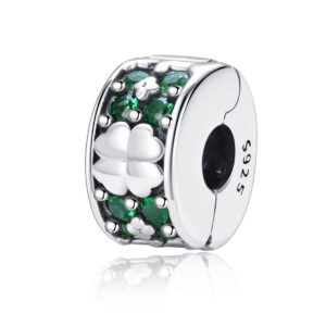 S925 Sterling Silver Beaded DIY Pendant Retaining Clip