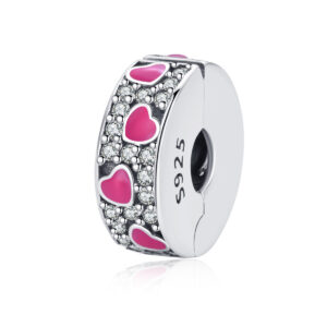 S925 sterling silver beaded DIY pendant buckle