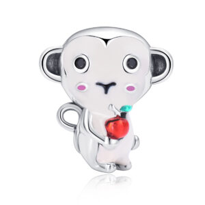 S925 Sterling Silver Beaded DIY Pendant Little Monkey