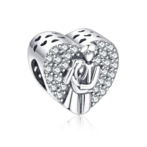 S925 Sterling Silver Beaded DIY Pendant for Couples