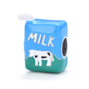 S925 Sterling Silver Beaded DIY Pendant Milk Cart