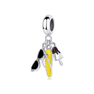 S925 sterling silver beaded DIY pendant sunglasses slippers