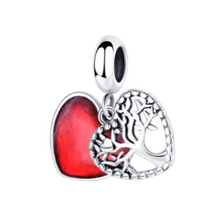 S925 sterling silver beaded DIY pendant love tree of life