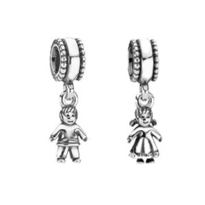 S925 Sterling Silver Beaded DIY Pendant for Boys and Girls