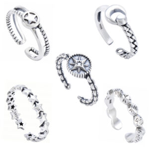 S925 sterling silver ring anti-oxidation unisex