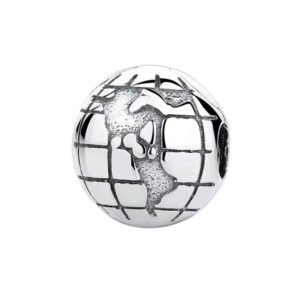 S925 sterling silver beaded DIY pendant earth