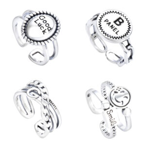 S925 sterling silver ring anti-oxidation unisex