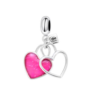 S925 Pure Silver Bead DIY Pendant Love