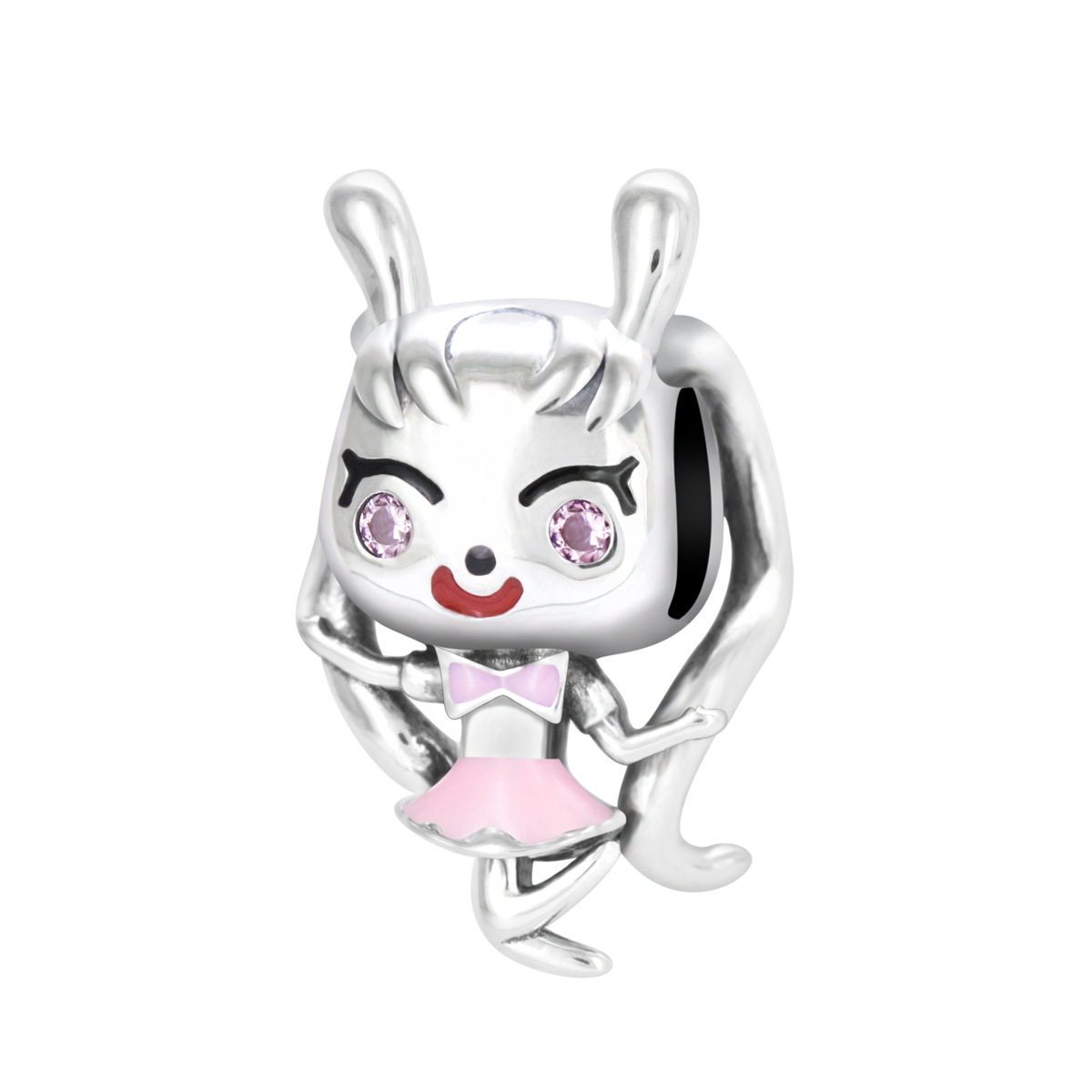 S925 sterling silver bead DIY pendant for little girl