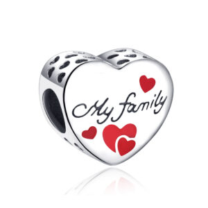 S925 Pure Silver Bead DIY Pendant Love