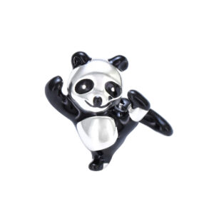 S925 sterling silver bead DIY pendant panda