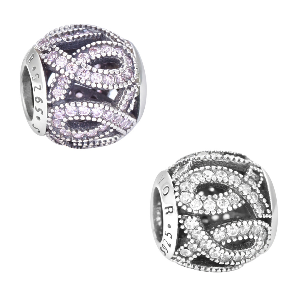 S925 sterling silver bead DIY pendant