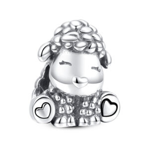S925 Pure Silver Bead DIY Pendant Little Sheep