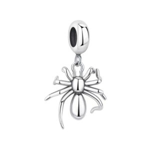 S925 sterling silver bead DIY pendant spider