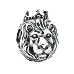 S925 sterling silver bead DIY pendant lion