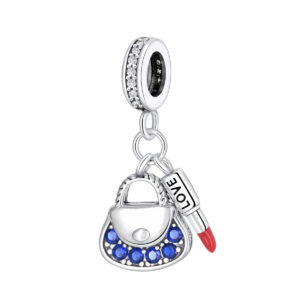S925 sterling silver bead DIY pendant handbag