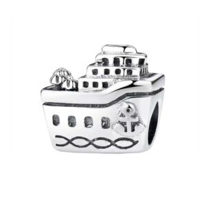 S925 sterling silver bead DIY pendant cruise ship