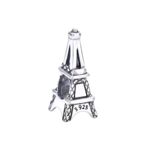 S925 sterling silver bead DIY pendant iron tower