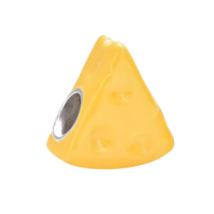 S925 sterling silver bead DIY pendant cheese