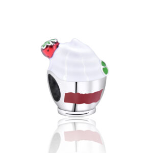 S925 sterling silver bead DIY pendant ice cream cup