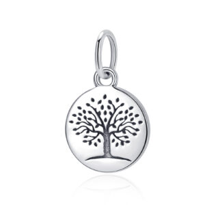 S925 Pure Silver Bead DIY Pendant Family Tree