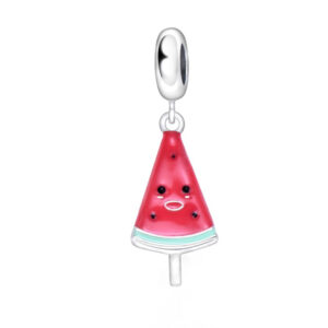 S925 sterling silver bead DIY pendant watermelon ice cream