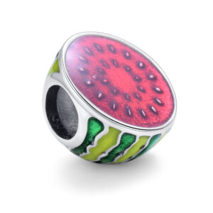 S925 sterling silver bead DIY pendant watermelon