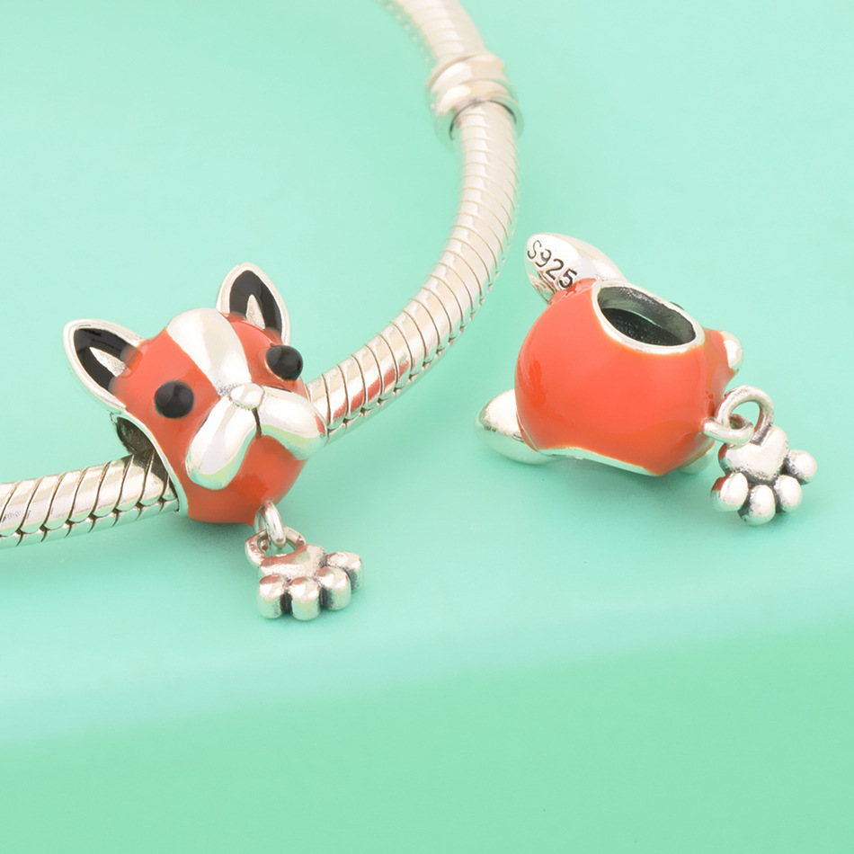 S925 sterling silver bead DIY pendant for puppies - Image 5