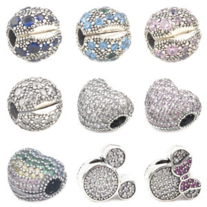 S925 sterling silver bead DIY pendant