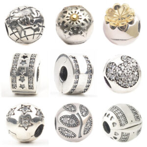 S925 sterling silver bead DIY pendant fixing buckle