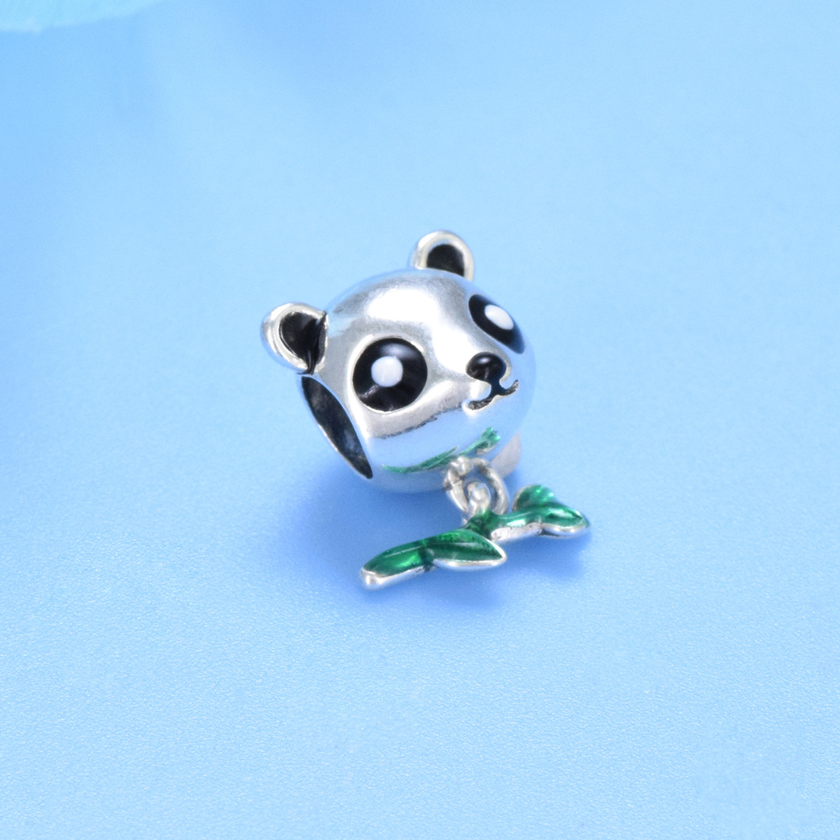 S925 sterling silver beaded DIY pendant panda - Image 2