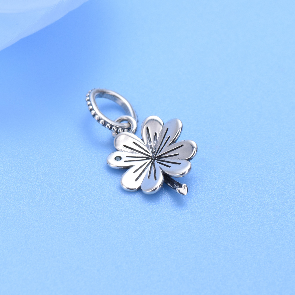 S925 Sterling Silver Beaded DIY Pendant Daisy - Image 2