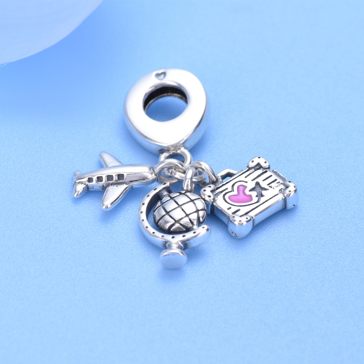 S925 Sterling Silver Beaded DIY Pendant Travel - Image 2