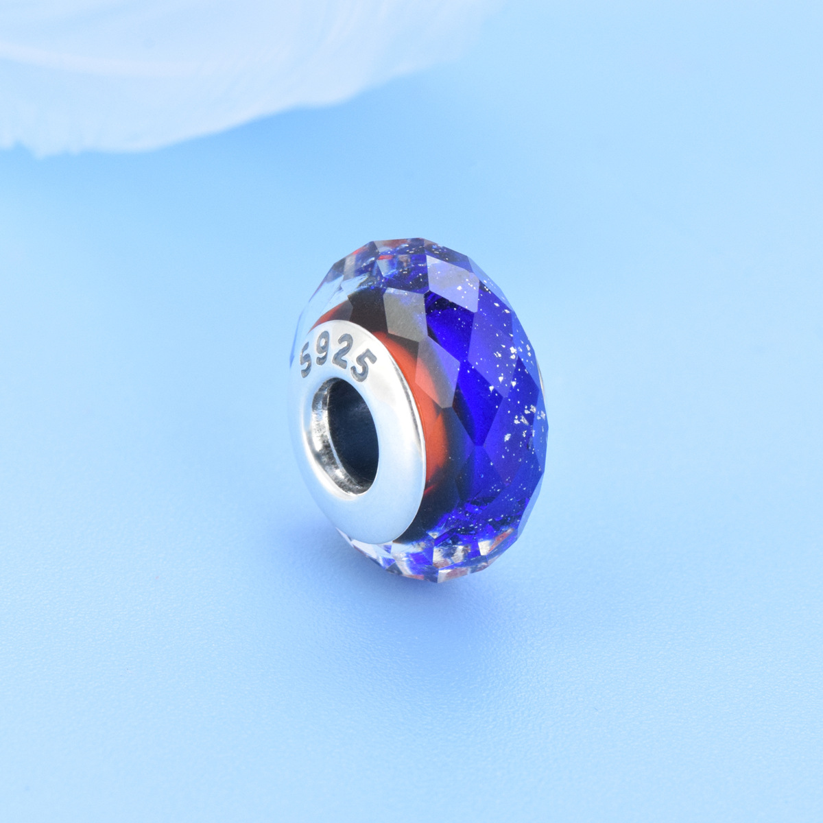 S925 sterling silver beaded DIY pendant glaze - Image 2