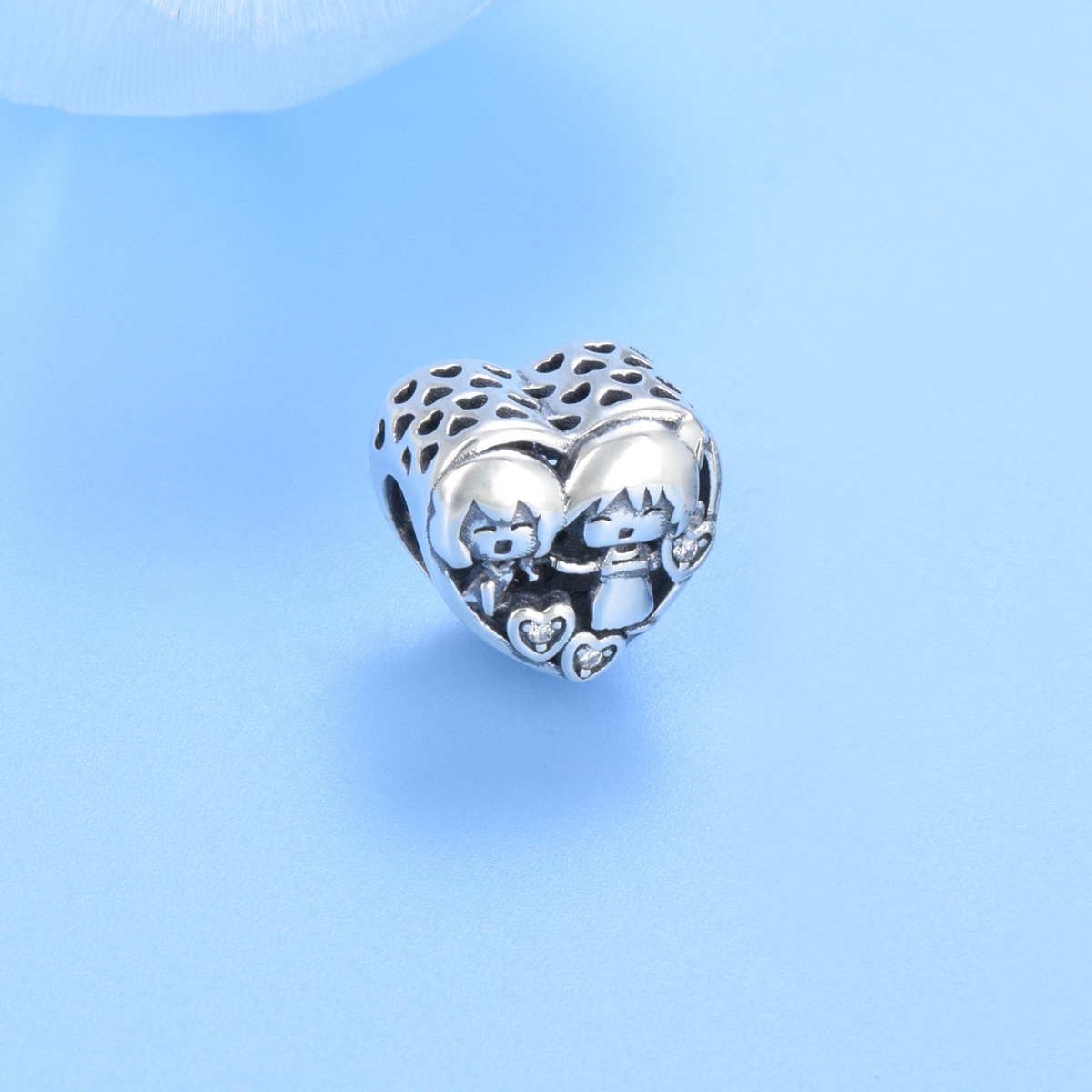 S925 sterling silver beaded DIY pendant for kids - Image 2